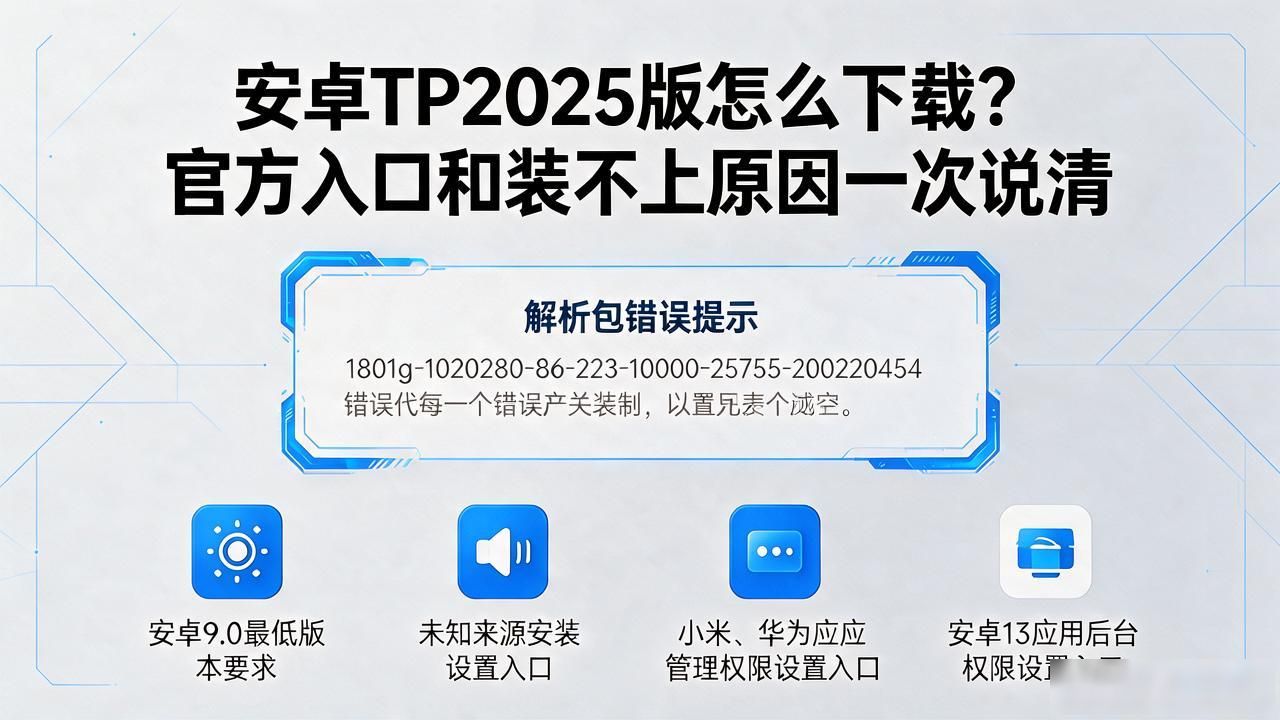 安卓TP2025版怎么下载？官方入口和装不上原因一次说清