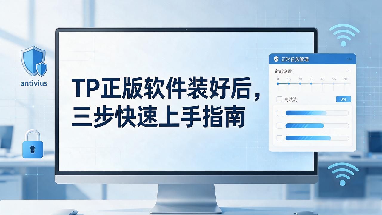 TP正版软件装好后，三步快速上手指南