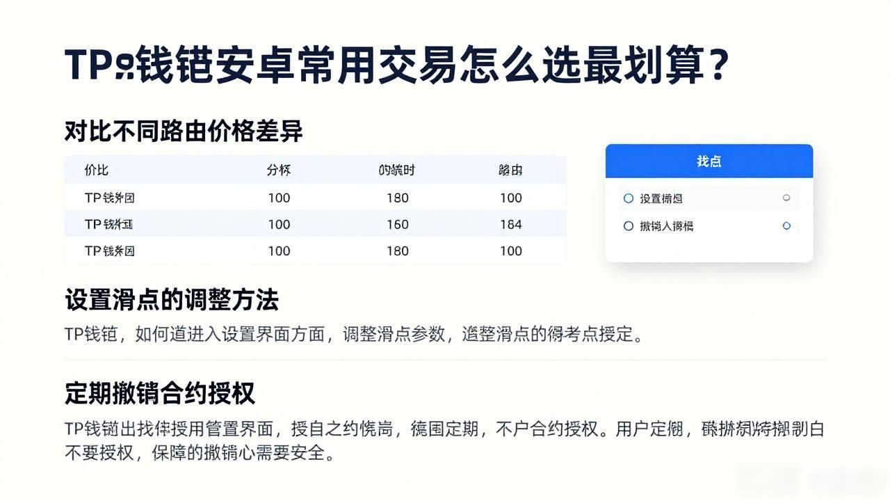 TP钱包安卓常用交易怎么选最划算？