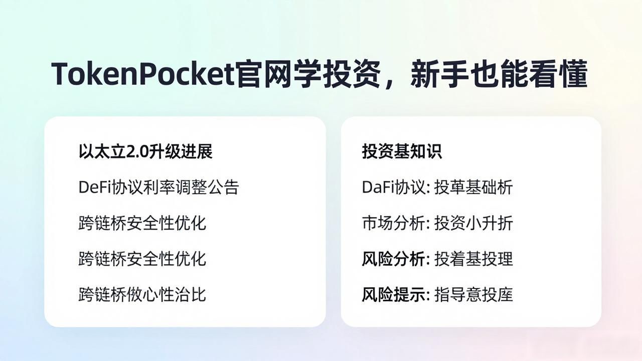 TokenPocket官网学投资，新手也能看懂