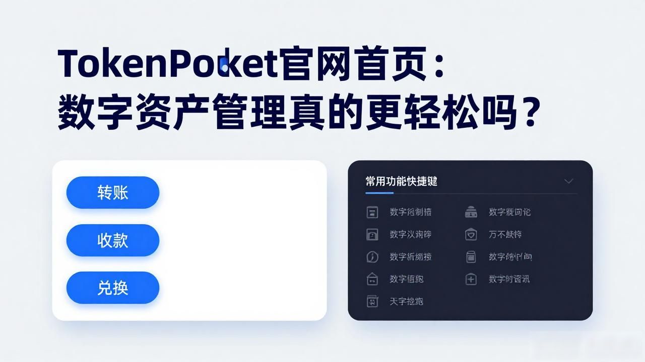 TokenPocket官网首页：数字资产管理真的更轻松吗？